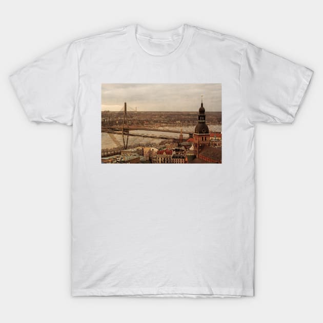 Riga from above T-Shirt by ivetas